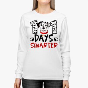 100 Days Of School Dalmatian Dog Boy Kid 100th Day Of School Longsleeve Tee 2 1