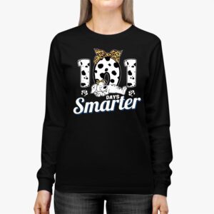 100 Days Of School Dalmatian Dog Boy Kid 100th Day Of School Longsleeve Tee 2 5