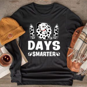 100 Days Of School Dalmatian Dog Boy Kid 100th Day Of School Longsleeve Tee