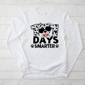 100 Days Of School Dalmatian Dog Boy Kid 100th Day Of School Longsleeve Tee