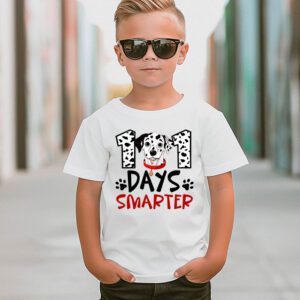 100 Days Of School Dalmatian Dog Boy Kid 100th Day Of School T Shirt 3 4