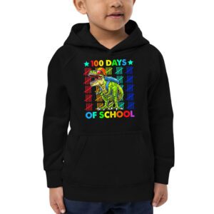 100 Days Of School Trex 100 Days Smarter 100th Day of School Hoodie 2 1