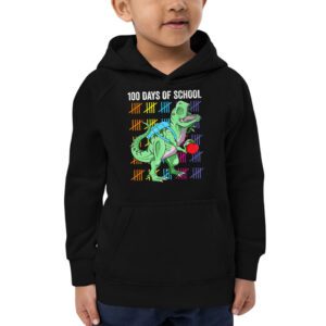 100 Days Of School Trex 100 Days Smarter 100th Day of School Hoodie 2