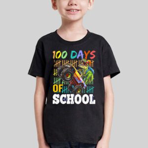 100 Days Of School Trex 100 Days Smarter 100th Day of School T Shirt 1 2