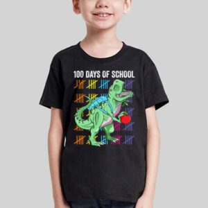 100 Days Of School Trex 100 Days Smarter 100th Day of School T Shirt 1