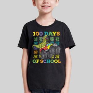 100 Days Of School Trex 100 Days Smarter 100th Day of School T Shirt 1 4