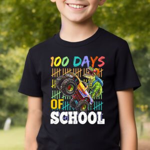 100 Days Of School Trex 100 Days Smarter 100th Day of School T Shirt 2 2