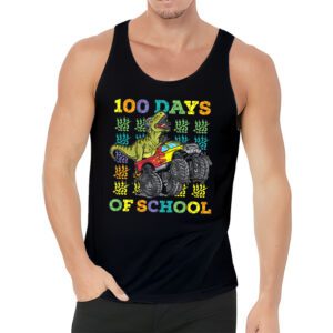 100 Days Of School Trex 100 Days Smarter 100th Day of School Tank Top 1 4