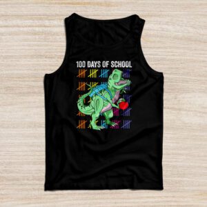 100 Days Of School Trex 100 Days Smarter 100th Day of School Tank Top