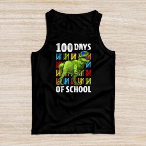 100 Days Of School Trex 100 Days Smarter 100th Day of School Tank Top