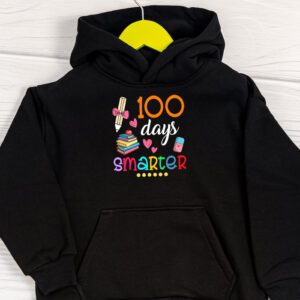 100 Days Smarter 100th Day Of School Toddlers Girls Hoodie 1 100 Days Smarter 100th Day Of School Toddlers Girls Hoodie 1 1