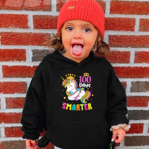 100 Days Smarter 100th Day Of School Toddlers Girls Hoodie 3 100 Days Smarter 100th Day Of School Toddlers Girls Hoodie 3 3