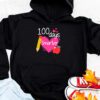 100 Days Smarter 100th Day Of School Toddlers Girls Hoodie