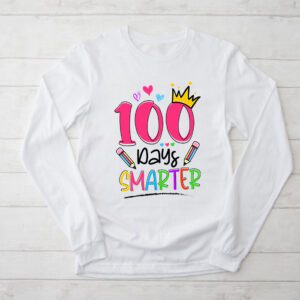 100 Days Smarter 100th Day Of School Toddlers Girls Longsleeve Tee 2 100 Days Smarter 100th Day Of School Toddlers Girls Longsleeve Tee 2