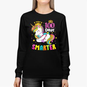 100 Days Smarter 100th Day Of School Toddlers Girls Longsleeve Tee 3 100 Days Smarter 100th Day Of School Toddlers Girls Longsleeve Tee 3 3