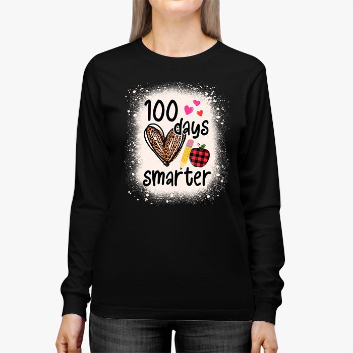 100-Days-Smarter-100th-Day-Of-School-Toddlers-Girls-Longsleeve-Tee-3 100 Days Smarter 100th Day Of School Toddlers Girls Longsleeve Tee 3 4