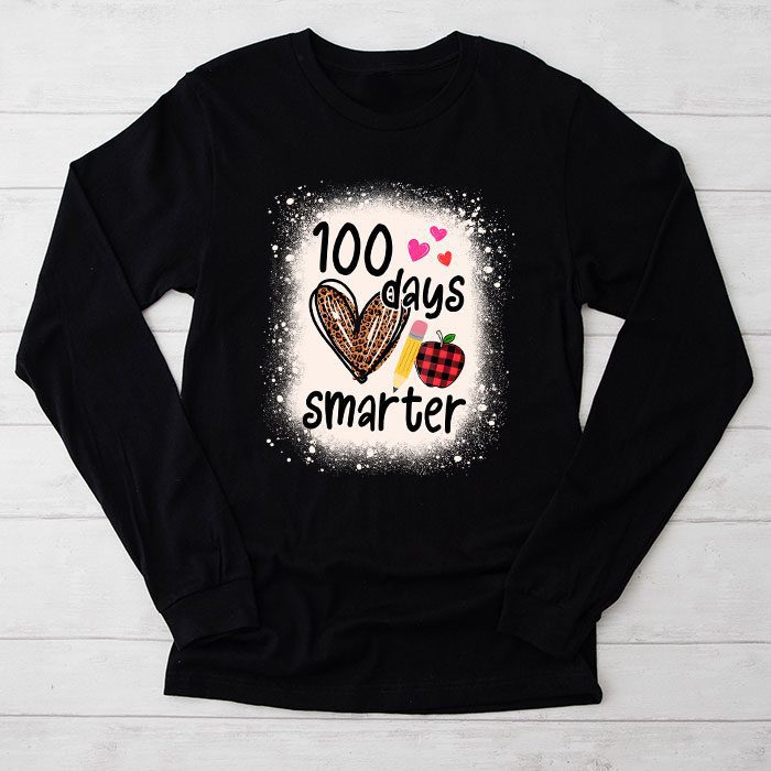 100-Days-Smarter-100th-Day-Of-School-Toddlers-Girls-Longsleeve-Tee 100 Days Smarter 100th Day Of School Toddlers Girls Longsleeve Tee