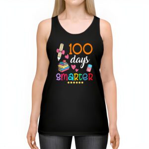 100 Days Smarter 100th Day Of School Toddlers Girls Tank Top 2 100 Days Smarter 100th Day Of School Toddlers Girls Tank Top 2 1