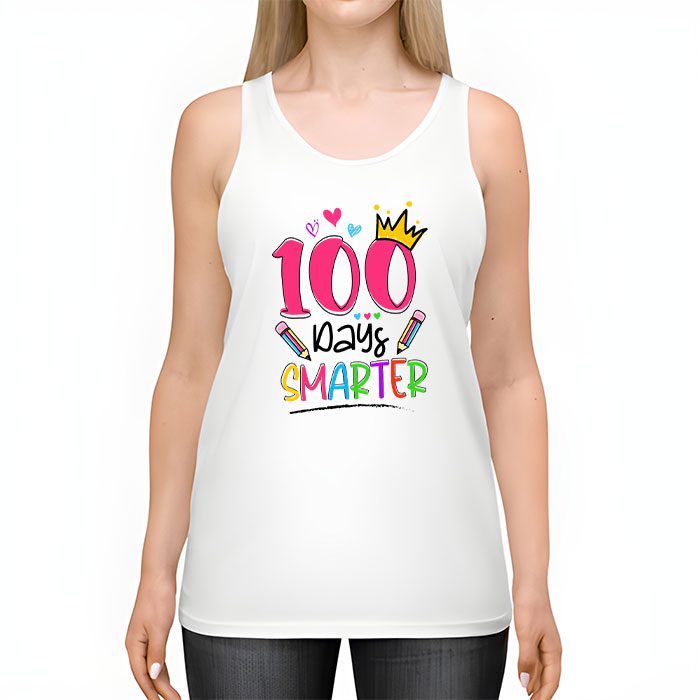 100-Days-Smarter-100th-Day-Of-School-Toddlers-Girls-Tank-Top-2 100 Days Smarter 100th Day Of School Toddlers Girls Tank Top 2