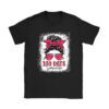 100 Days Smarter Girls Messy Bun Hair 100th Day Of School T-Shirt