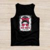 100 Days Smarter Girls Messy Bun Hair 100th Day Of School Tank Top