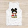 100 Days Smarter Girls Messy Bun Hair 100th Day Of School Tank Top