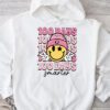 100 Days Smarter Happy 100th Day Of School Groovy Boy Girl Hoodie