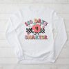 100 Days Smarter Happy 100th Day Of School Groovy Boy Girl Longsleeve Tee