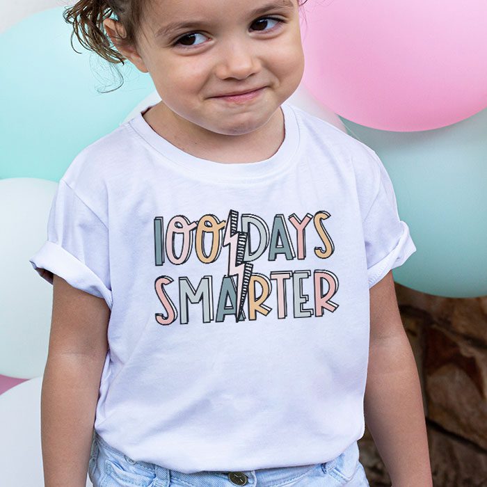 100 Days Smarter Happy 100th Day Of School Groovy Boy Girl T Shirt 2 2