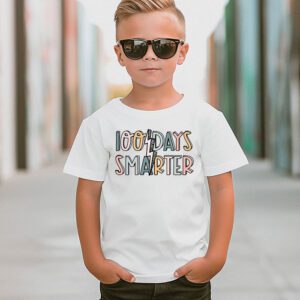 100 Days Smarter Happy 100th Day Of School Groovy Boy Girl T Shirt 3 2