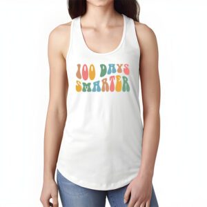 100 Days Smarter Happy 100th Day Of School Groovy Boy Girl Tank Top 1 3