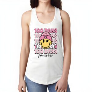 100 Days Smarter Happy 100th Day Of School Groovy Boy Girl Tank Top 1 5