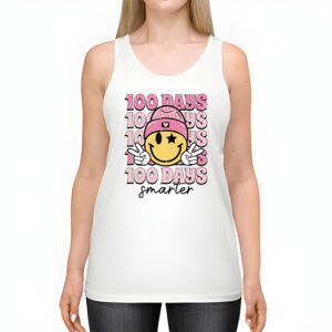 100 Days Smarter Happy 100th Day Of School Groovy Boy Girl Tank Top 2 5