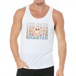 100 Days Smarter Happy 100th Day Of School Groovy Boy Girl Tank Top 3 1