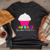 100 Days Sprinkled With Fun Cupcake 100th Day Of School Girl Longsleeve Tee