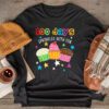 100 Days Sprinkled With Fun Cupcake 100th Day Of School Girl Longsleeve Tee