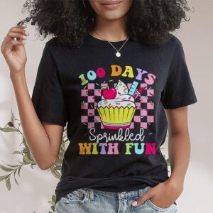 100 Days Sprinkled With Fun Cupcake 100th Day Of School Girl T Shirt 1