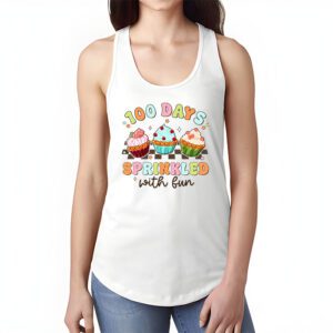 100 Days Sprinkled With Fun Cupcake 100th Day Of School Girl Tank Top 1 1