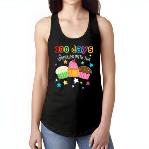 100 Days Sprinkled With Fun Cupcake 100th Day Of School Girl Tank Top 1 4