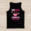 100 Days Sprinkled With Fun Cupcake 100th Day Of School Girl Tank Top