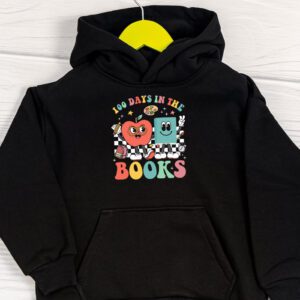 100 Days in the Books Reading Teacher 100th Day of School Hoodie 1 100 Days in the Books Reading Teacher 100th Day of School Hoodie 1 3