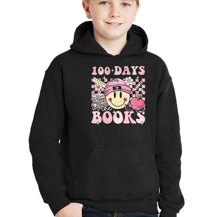 100-Days-in-the-Books-Reading-Teacher-100th-Day-of-School-Hoodie-2 100 Days in the Books Reading Teacher 100th Day of School Hoodie 2 1