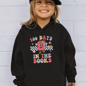 100 Days in the Books Reading Teacher 100th Day of School Hoodie 3 100 Days in the Books Reading Teacher 100th Day of School Hoodie 3 4