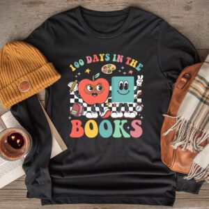 100 Days in the Books Reading Teacher 100th Day of School Longsleeve Tee 2 100 Days in the Books Reading Teacher 100th Day of School Longsleeve Tee 2 3