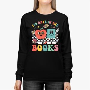 100 Days in the Books Reading Teacher 100th Day of School Longsleeve Tee 3 100 Days in the Books Reading Teacher 100th Day of School Longsleeve Tee 3 3