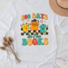 100 Days in the Books Reading Teacher 100th Day of School Longsleeve Tee