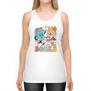 100 Days in the Books Reading Teacher 100th Day of School Tank Top 2 2