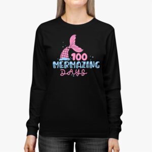 100 Days of School 100 Mermazing Days of School Mermaid Longsleeve Tee 3 1