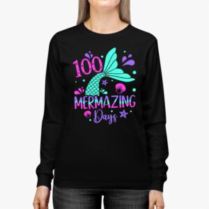 100 Days of School 100 Mermazing Days of School Mermaid Longsleeve Tee 3 4