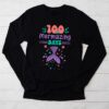 100 Days of School 100 Mermazing Days of School Mermaid Longsleeve Tee
